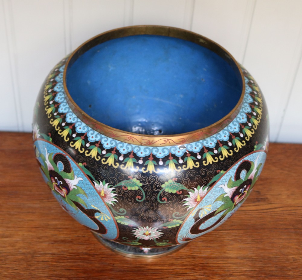 Late 19th Century Chinese Cloisonne Jardiniere View VII