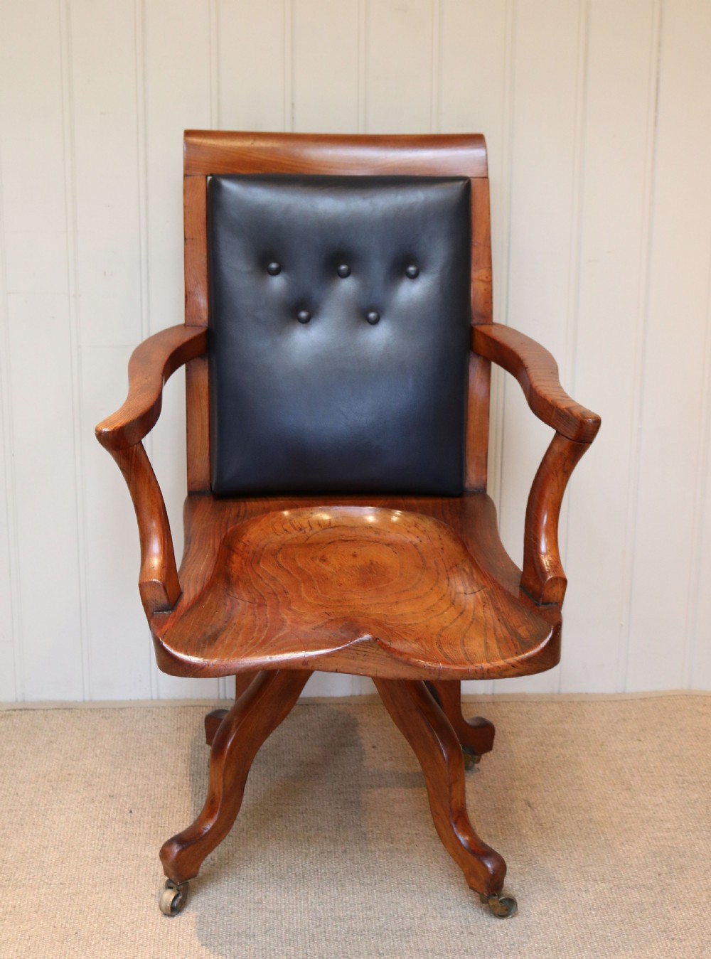 Substantial Oak Office Chair