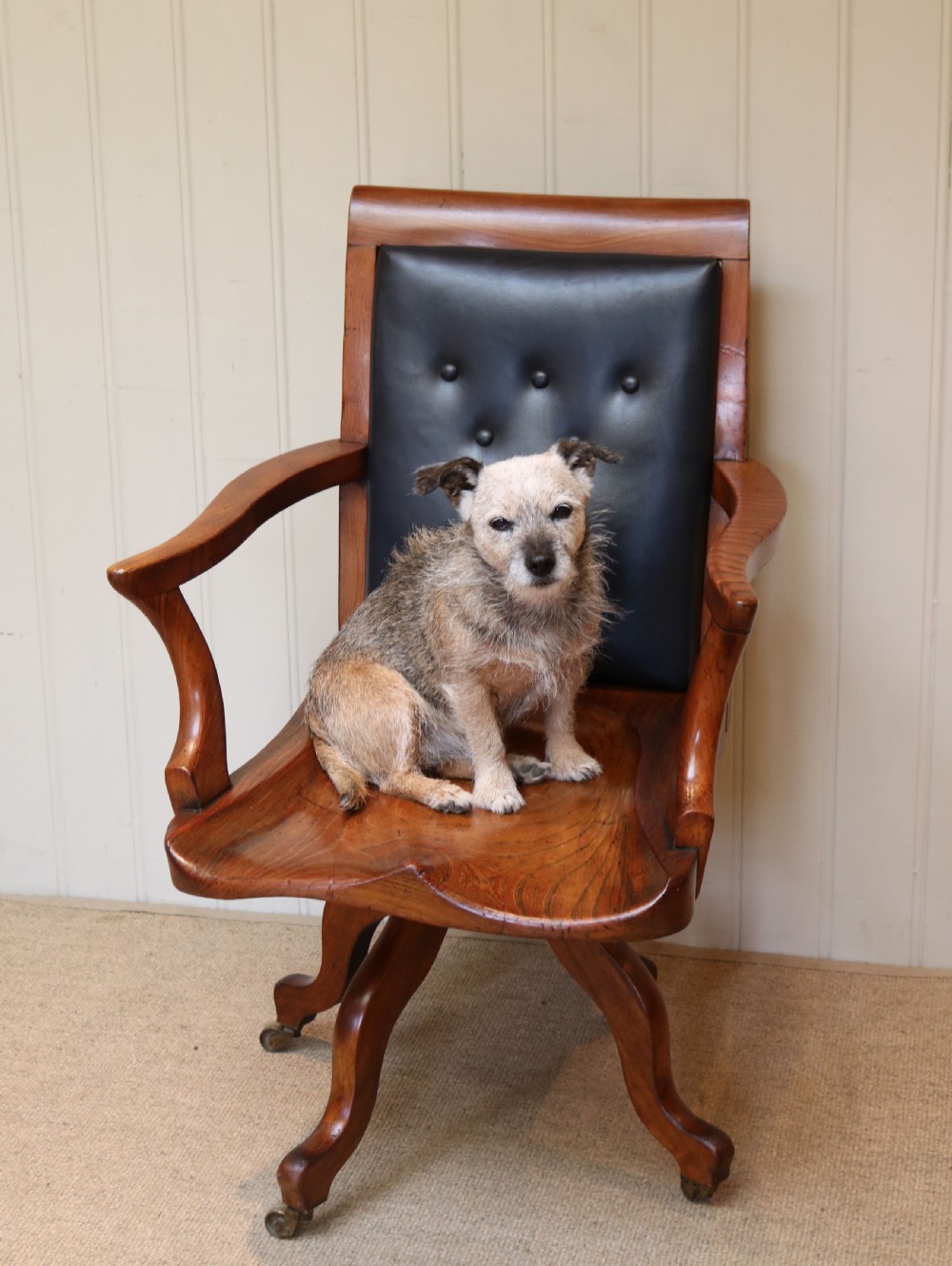 Substantial Oak Office Chair View IV