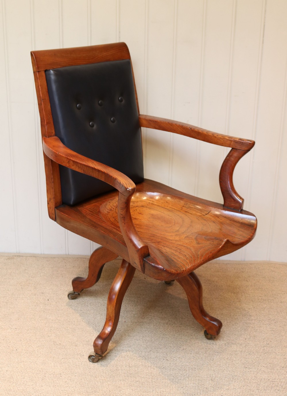 Substantial Oak Office Chair View VII