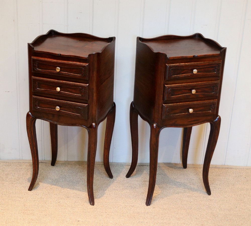 Pair Of French Oak Bedside Cabinets View IV