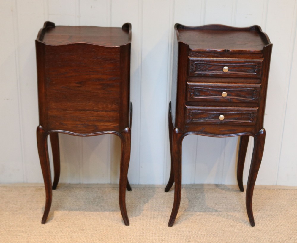 Pair Of French Oak Bedside Cabinets View VII