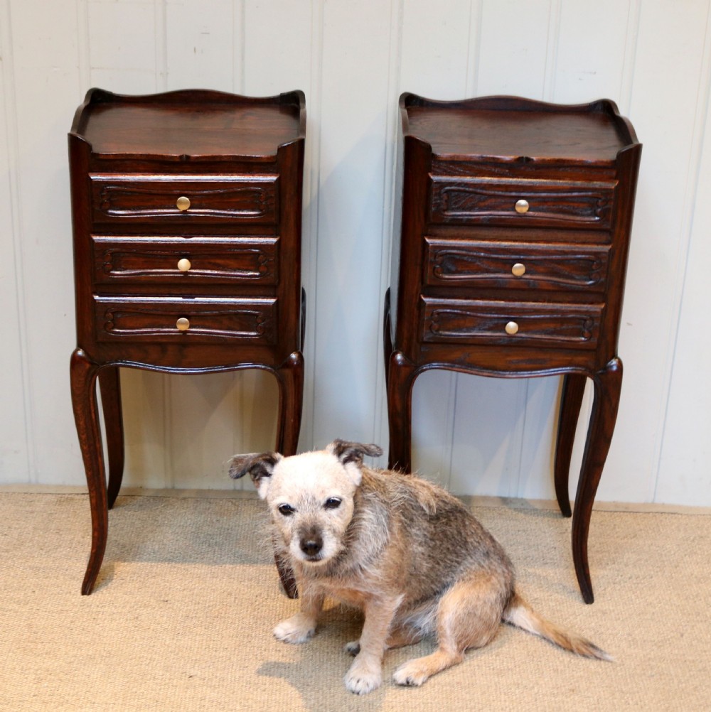 Pair Of French Oak Bedside Cabinets View VIII