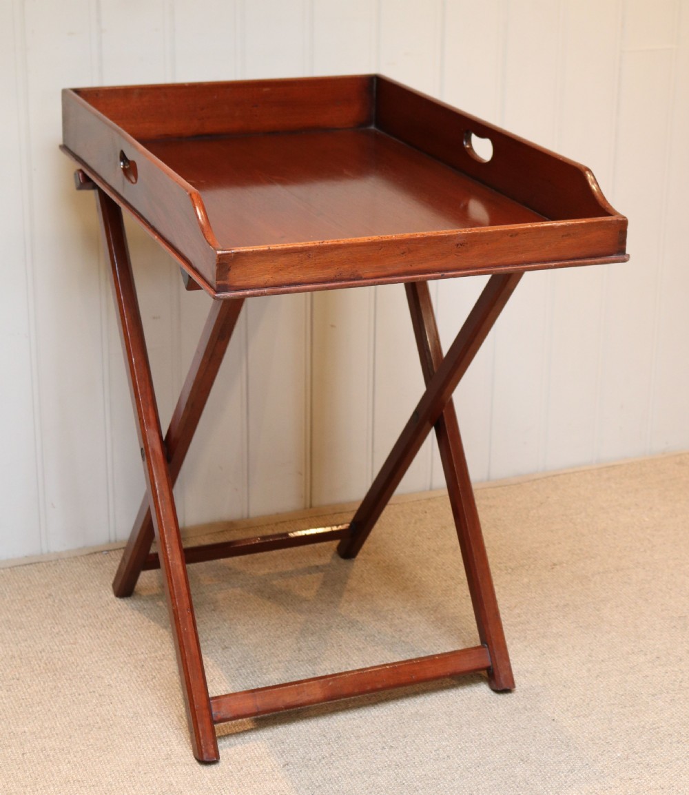 Late 19th Century Mahogany Butlers Tray On Stand View III