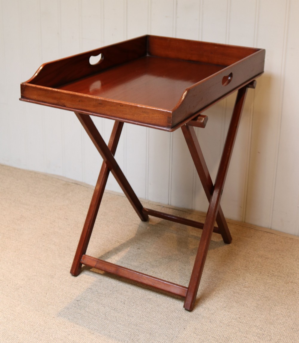 Late 19th Century Mahogany Butlers Tray On Stand View IV