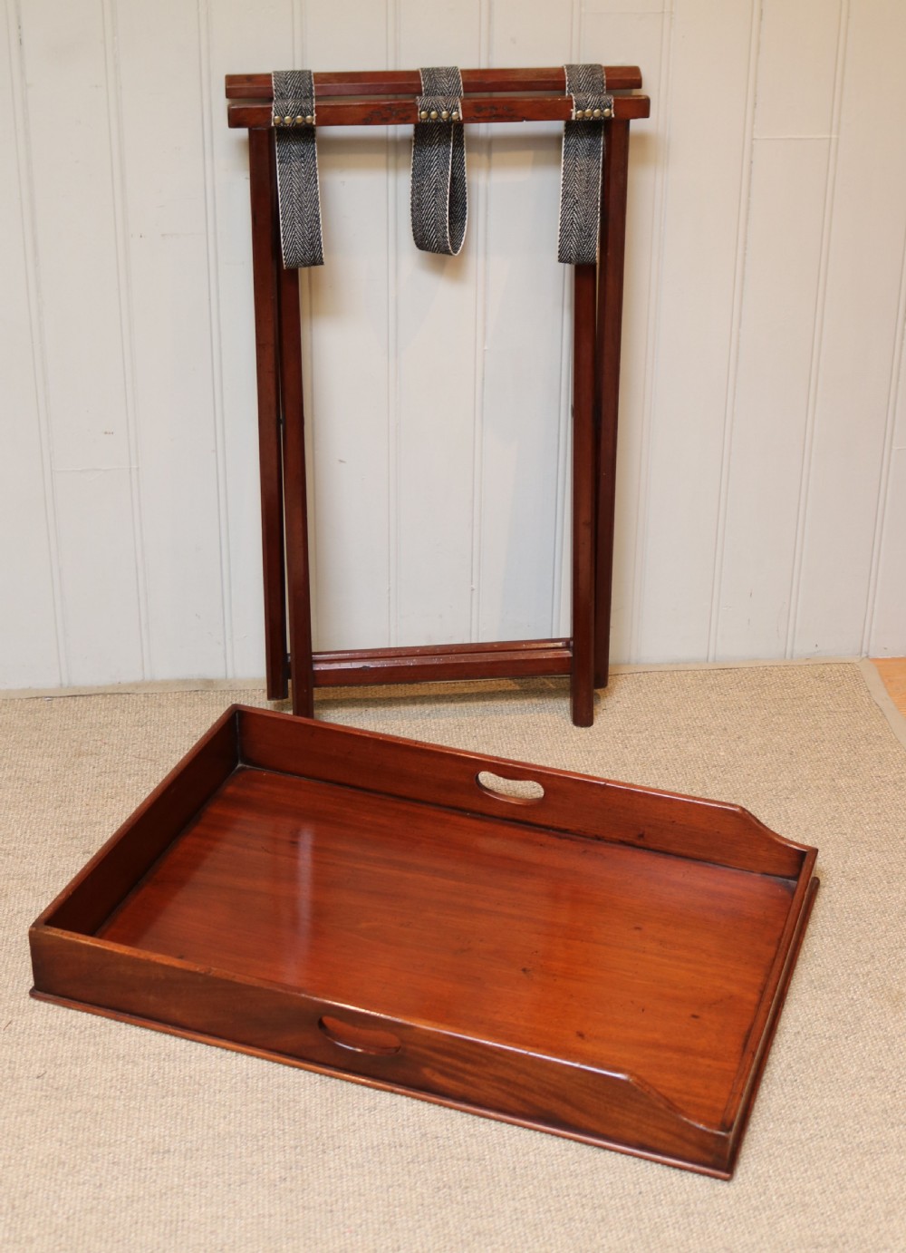 Late 19th Century Mahogany Butlers Tray On Stand View VIII