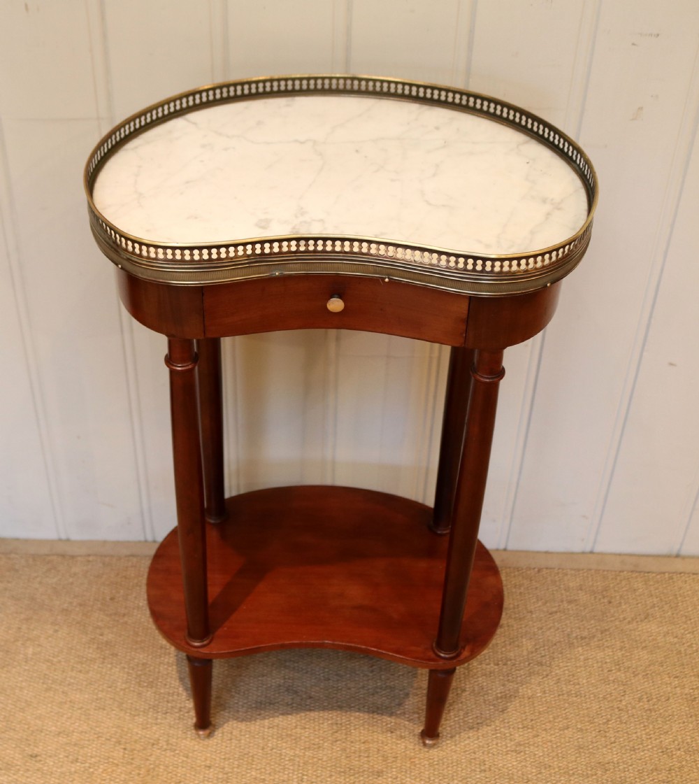 Marble Top Kidney Shaped Table