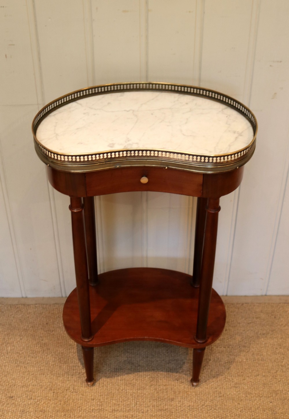 Marble Top Kidney Shaped Table View II