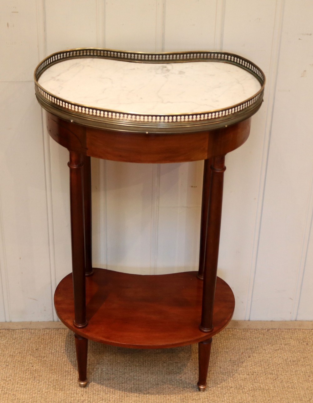 Marble Top Kidney Shaped Table View VIII
