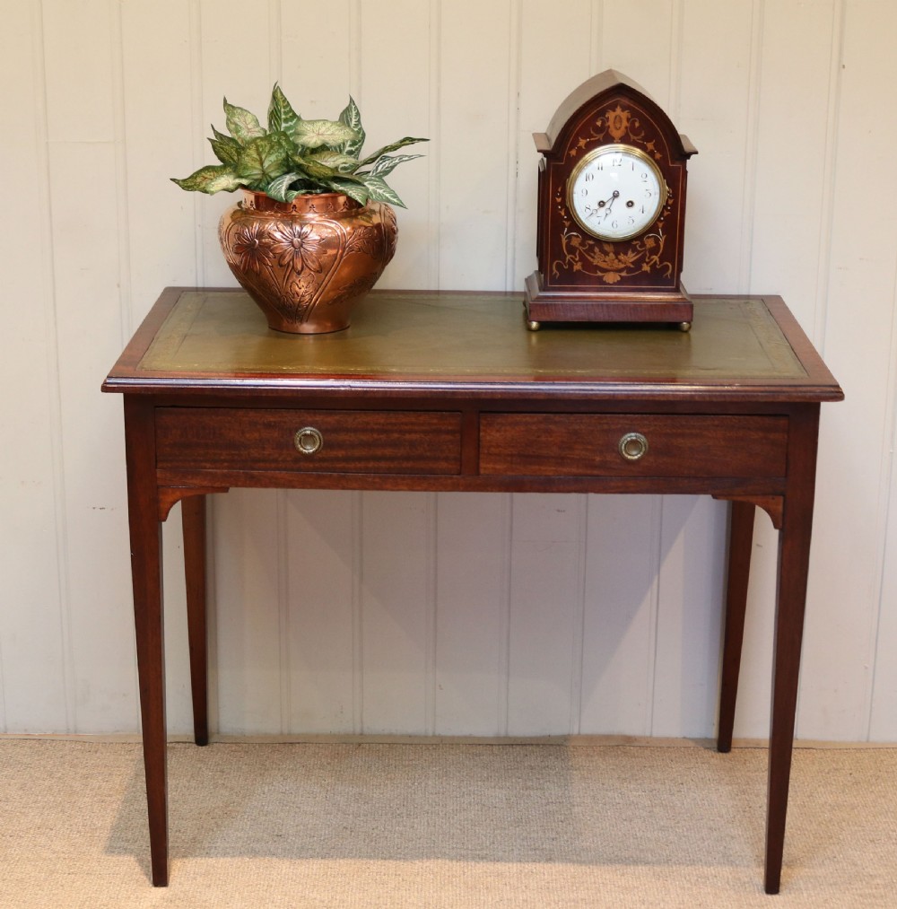 Edwardian Mahogany Desk Writing Table View IV