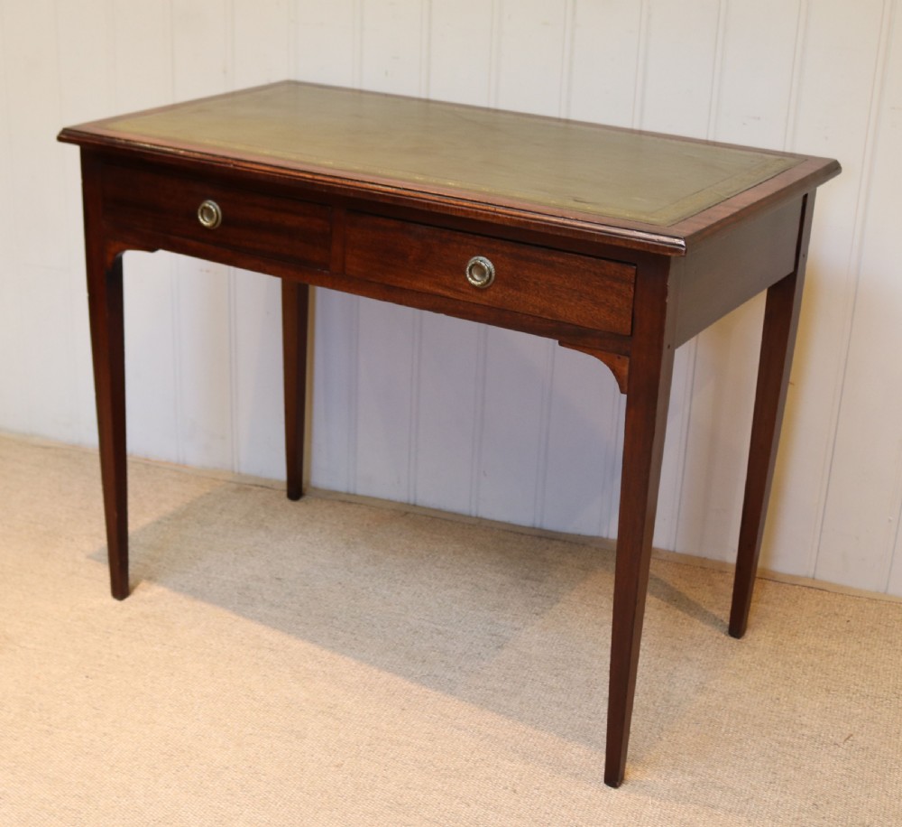 Edwardian Mahogany Desk Writing Table View VI