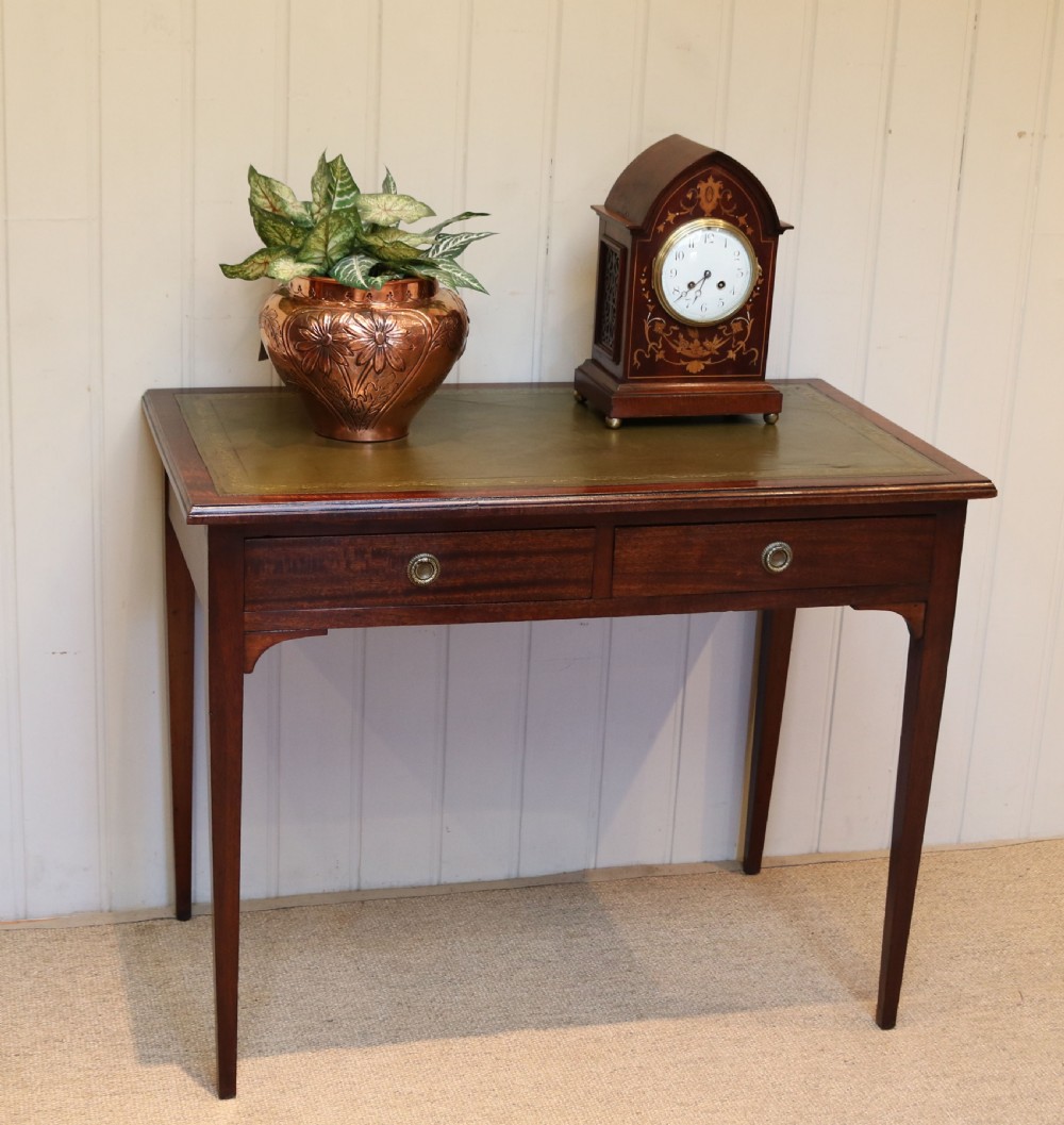 Edwardian Mahogany Desk Writing Table View VII
