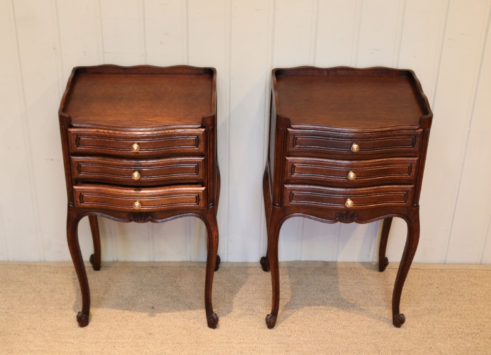 Pair Of French Oak Bedside Cabinets View IV