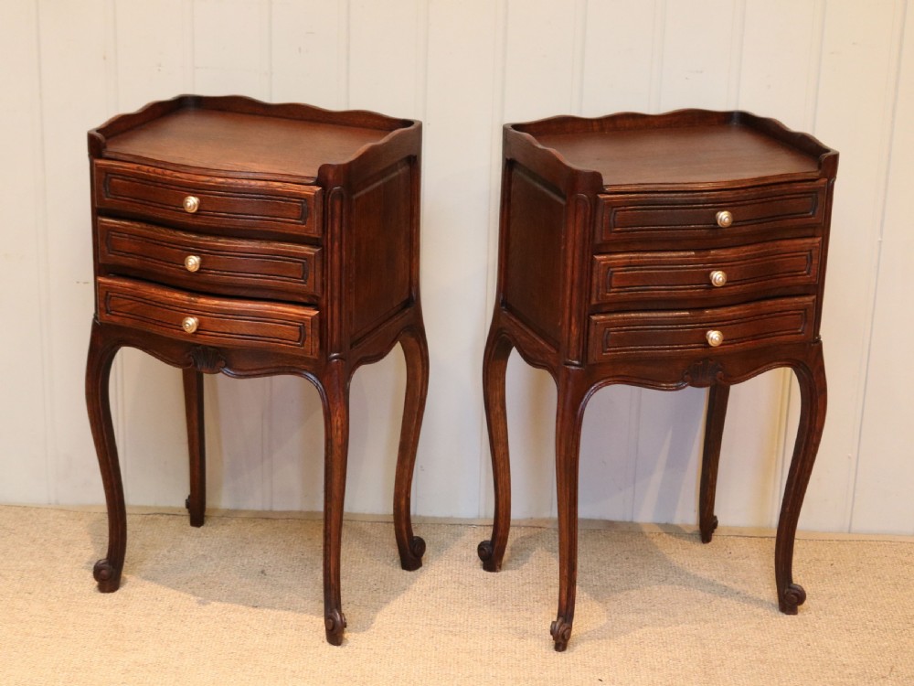 Pair Of French Oak Bedside Cabinets View VI