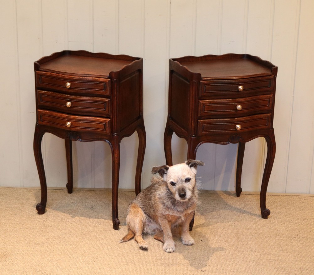 Pair Of French Oak Bedside Cabinets View VII