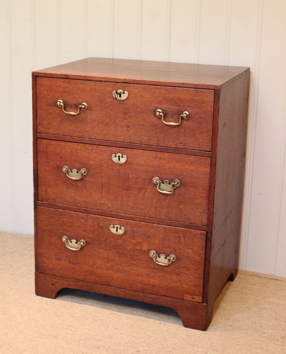 Small Proportioned Oak Chest Of Drawers View III