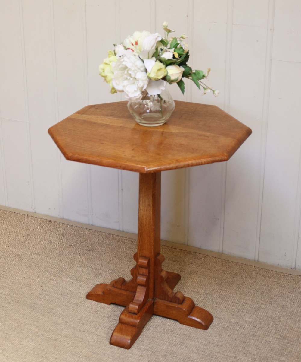 Small Proportioned Oak Octagonal Table View V