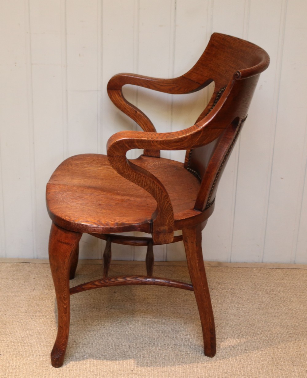 Oak Office Chair View VI