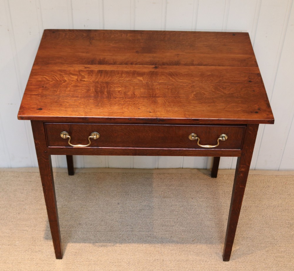Solid Oak Side Table View V