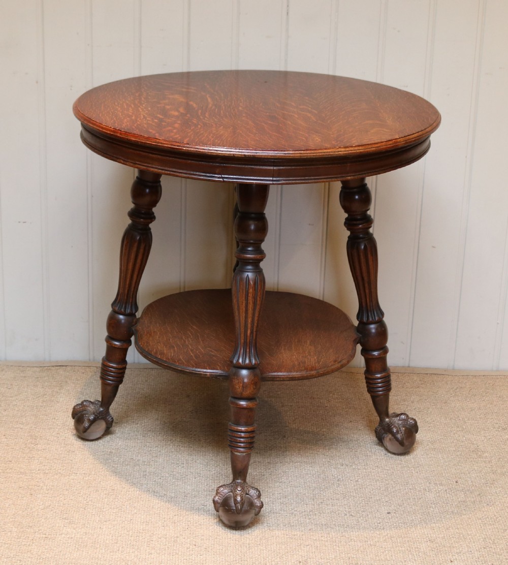 Circular Oak Table View II