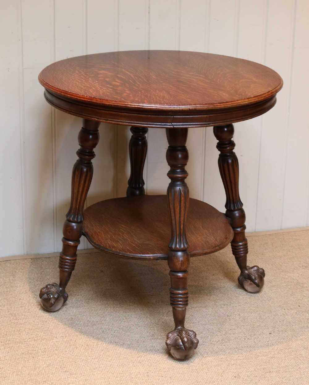 Circular Oak Table View III