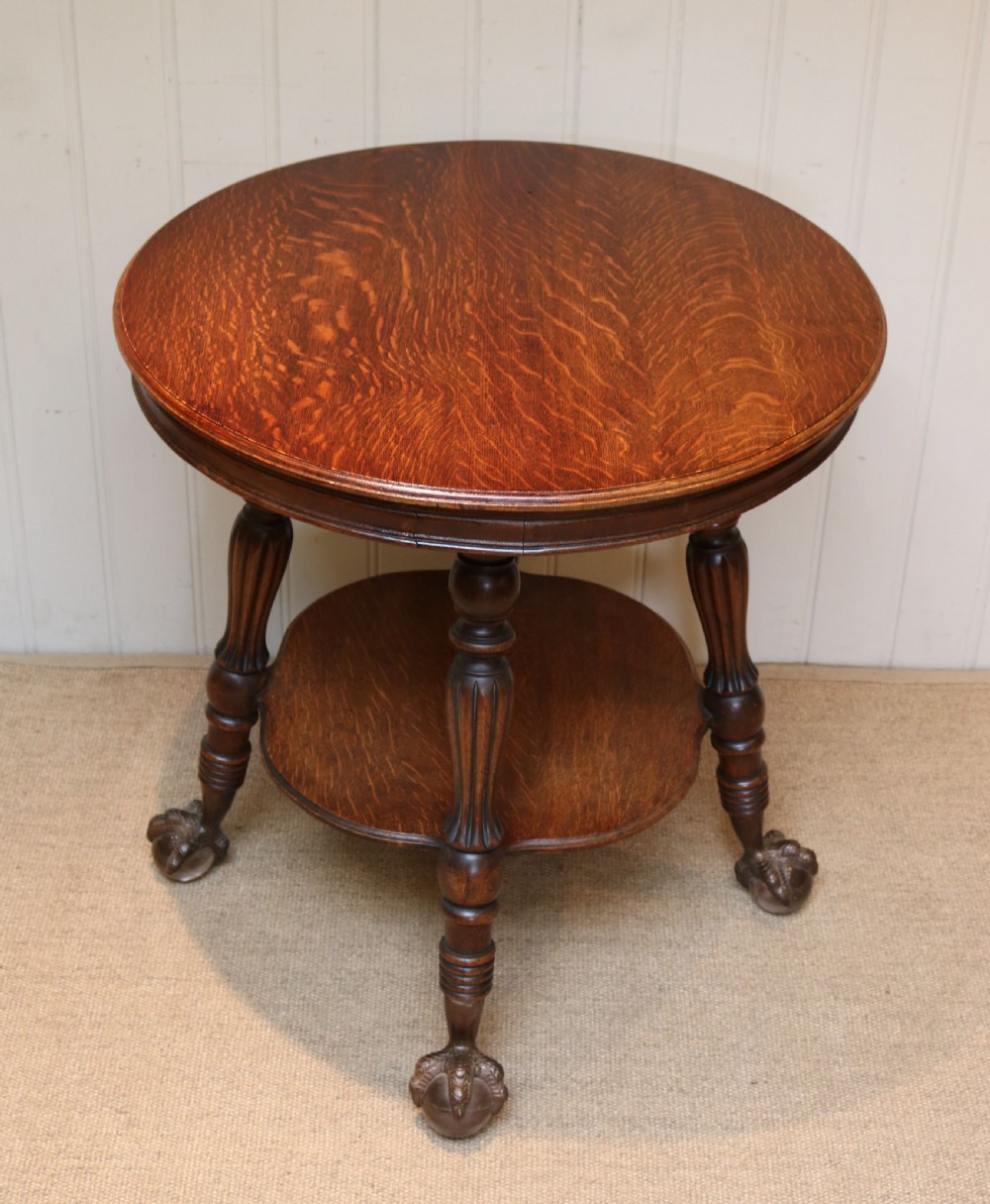 Circular Oak Table View IV