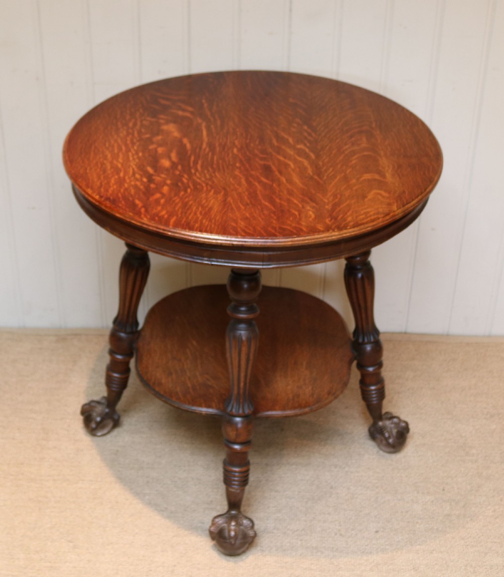 Circular Oak Table View V