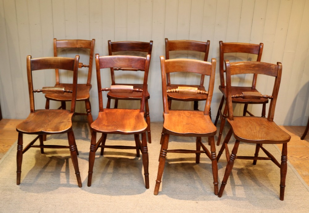 Matched Set Of Eight Windsor Chairs