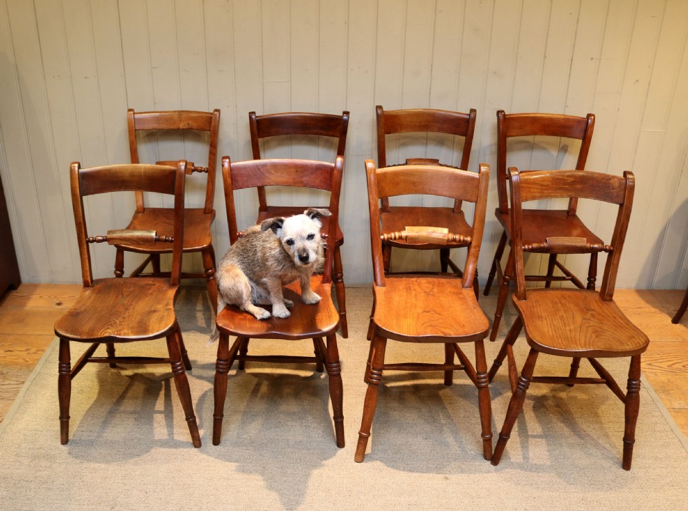 Matched Set Of Eight Windsor Chairs View V