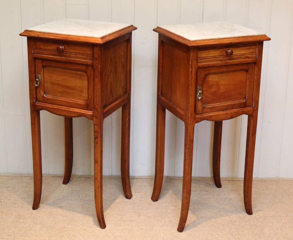 Pair Of French Oak Bedside Cabinets View VI