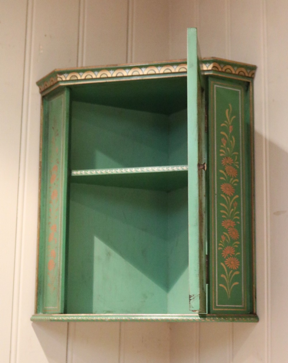 Chinoiserie Corner Wall Cabinet View VIII