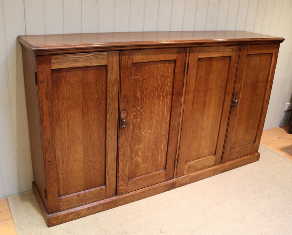 Substantial Oak Four Door Sideboard View IV