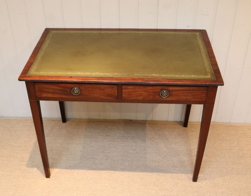 Mahogany Two Drawer Writing Desk View II