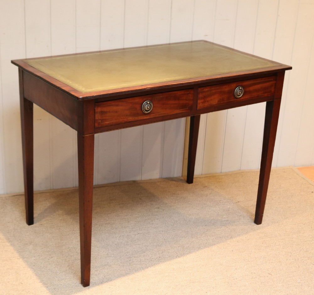 Mahogany Two Drawer Writing Desk View V