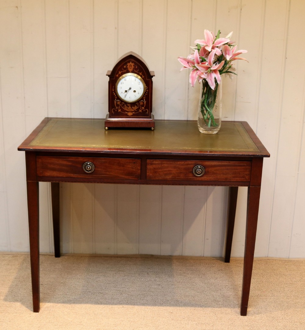 Mahogany Two Drawer Writing Desk View VII