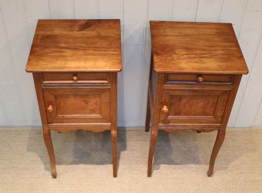 Pair Of French Oak Bedside Cabinets View IV