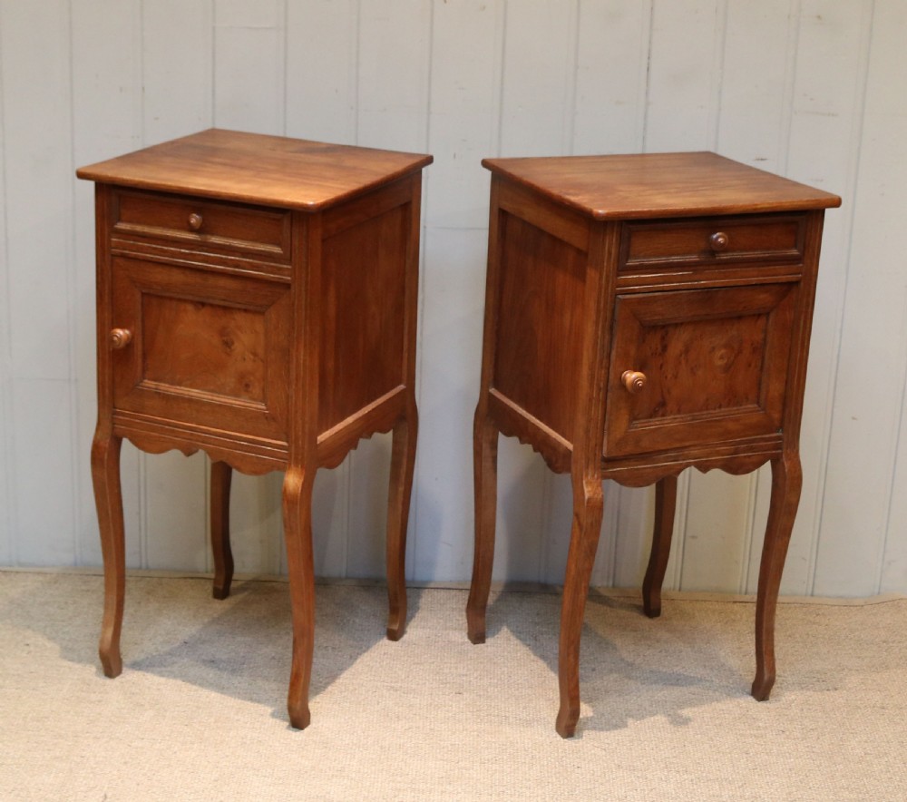 Pair Of French Oak Bedside Cabinets View VII