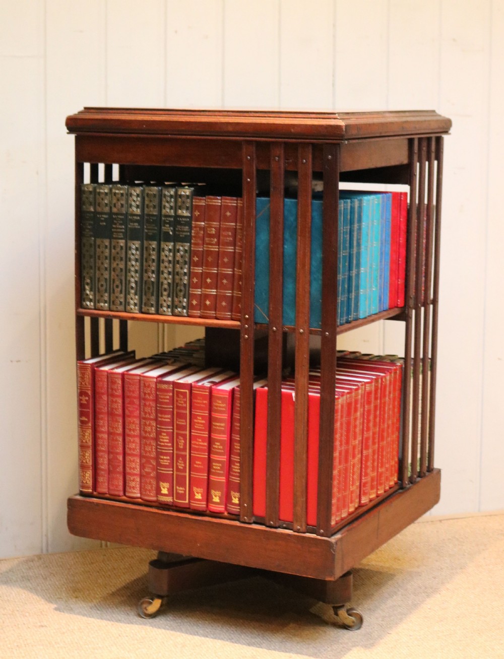 Walnut Revolving Bookcase View III