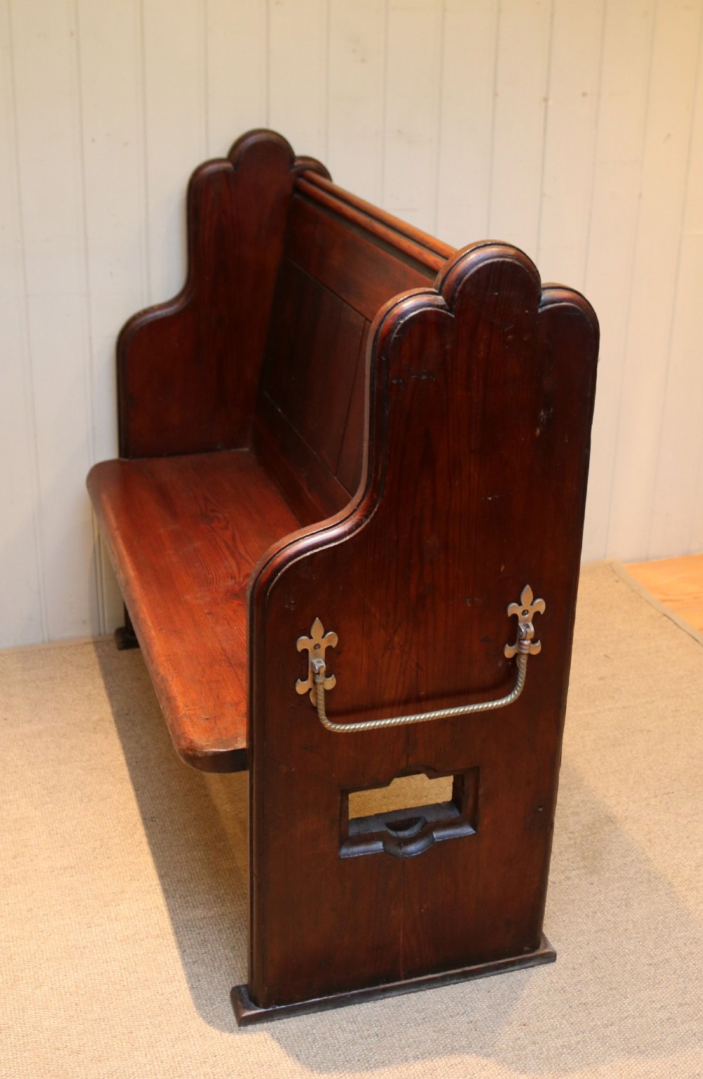 Pitch Pine Church Pew View V