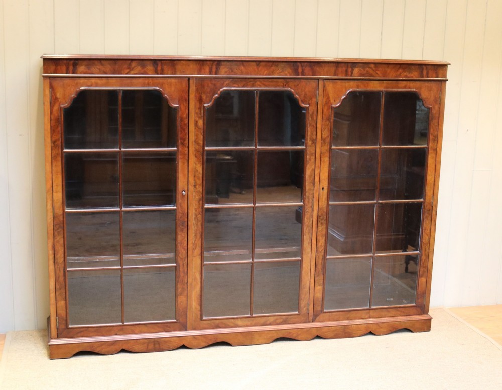 Substantial Walnut Bookcase View II