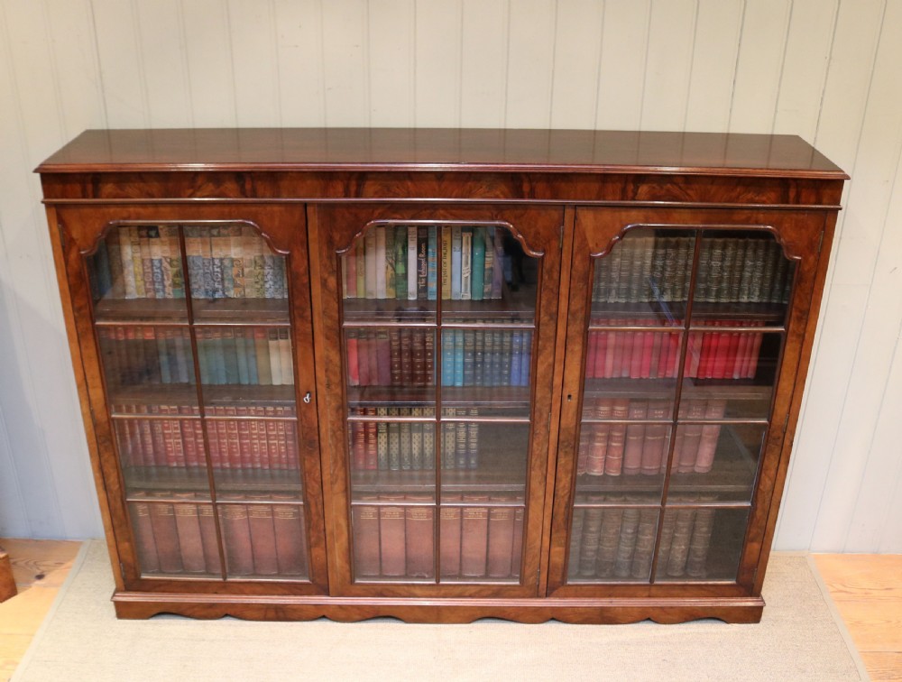 Substantial Walnut Bookcase View III