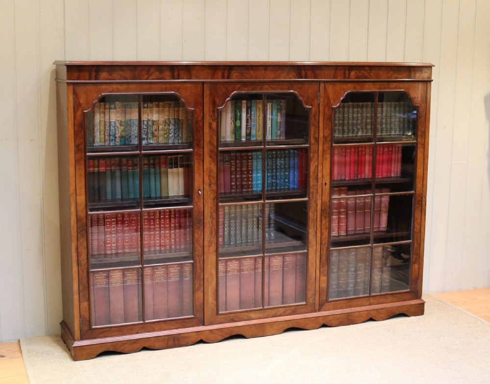 Substantial Walnut Bookcase View V