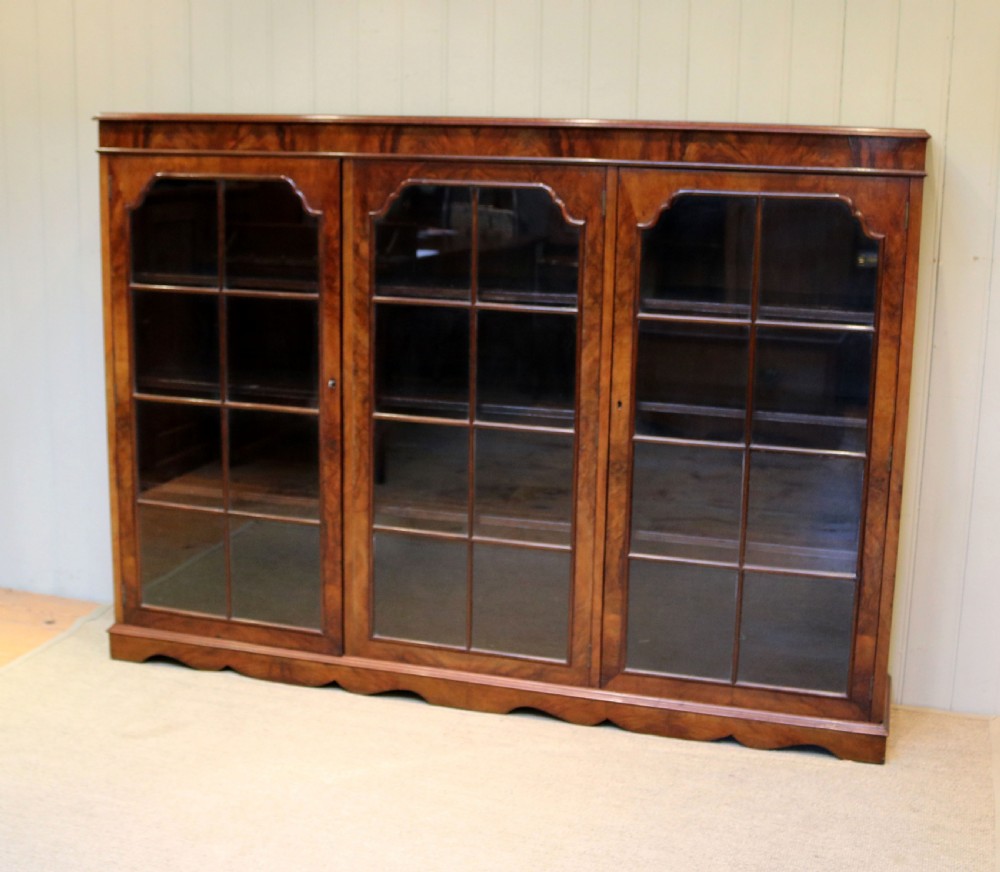 Substantial Walnut Bookcase View VI