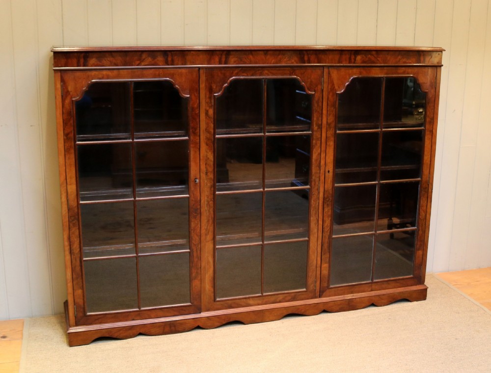 Substantial Walnut Bookcase View VIII