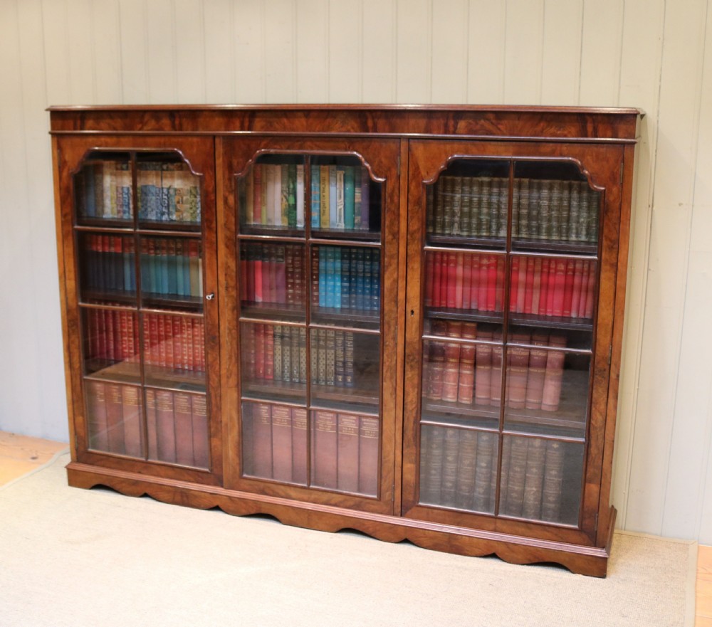 Substantial Walnut Bookcase View IX