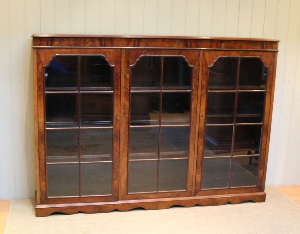 Substantial Walnut Bookcase View X