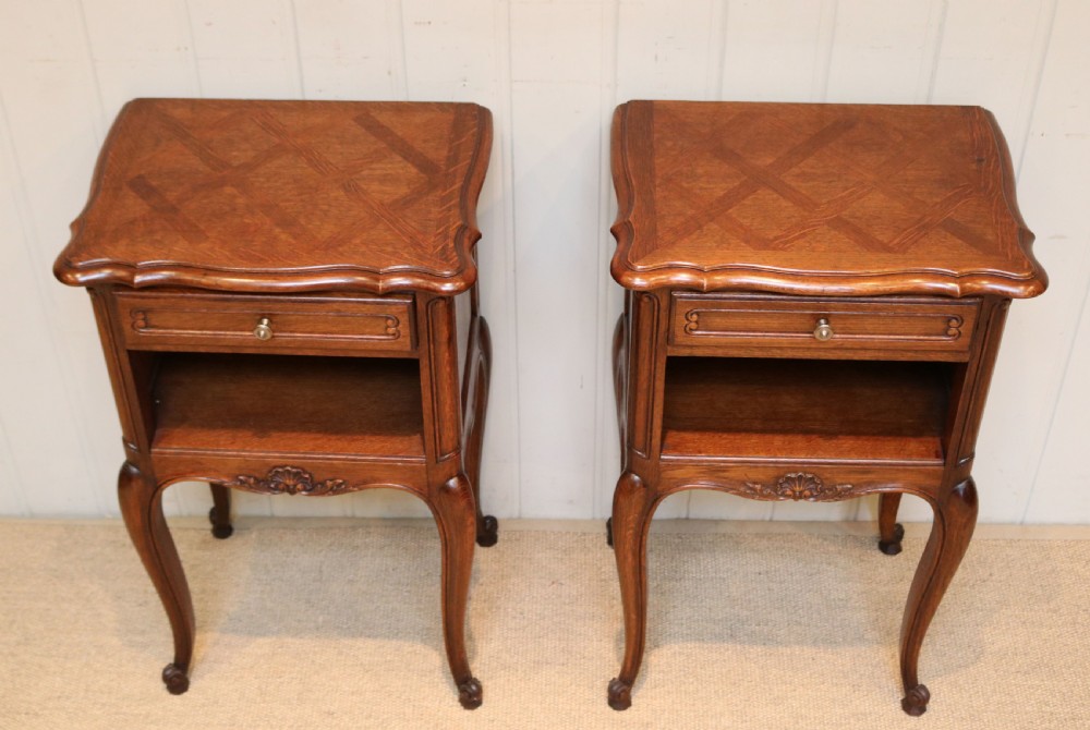 Pair Of French Oak Bedside Cabinets View IV