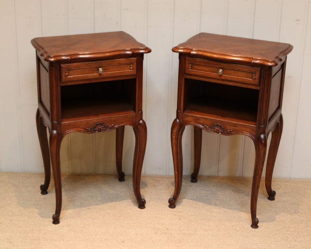 Pair Of French Oak Bedside Cabinets View VII