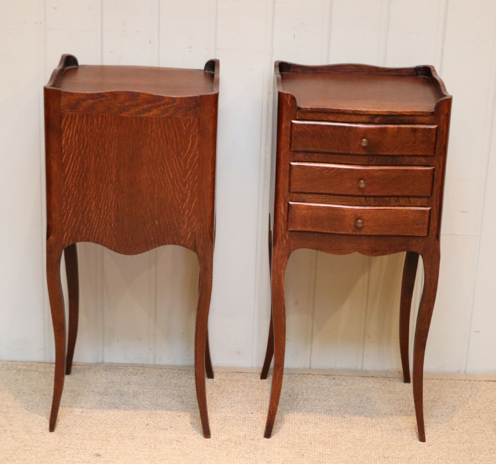 Pair Of French Oak Bedside Tables View VIII