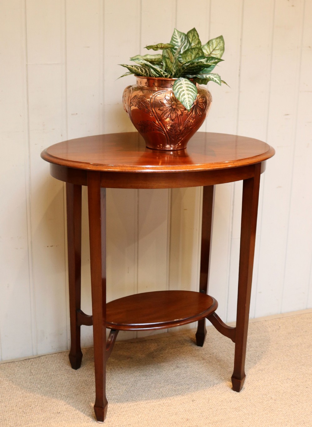 Mahogany Oval Occasional Table View V